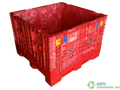 Lightly Used Buckhorn 45" x 48" x 34" All Red BN Bulk Container