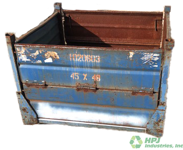 Used HPJ Industries 45" x 48" x 34" Steel Tub 48" Side - 2 Drop Doors