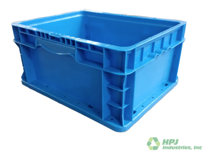 New Monoflo 15" x 12" x 7" Blue Hand Tote Smooth Bottom