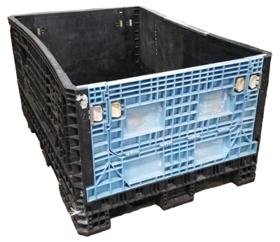 Reconditioned HPJ Industries 70" x 48" x 34" Mixed Color 48" Side Bulk Container - 2 Drop Doors