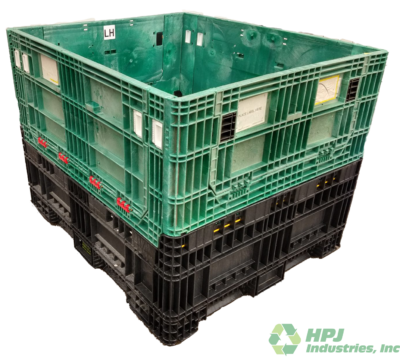 56" x 48" x 42" Reconditioned Mixed Color All Good Runner Bulk Container - 2 Doors