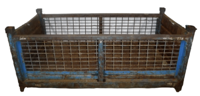 Used HPJ Industries 80" x 39" x 35" Wire Basket No Drop Doors