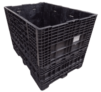Reconditioned Buckhorn 70" x 48" x 50" Mixed Color Style Door Bulk Container - 2 Drop Doors