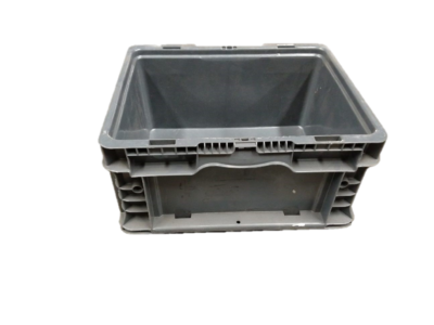 Used HPJ Industries  15" x 12" x 7" Gray Hand Tote Reinforced Bottom