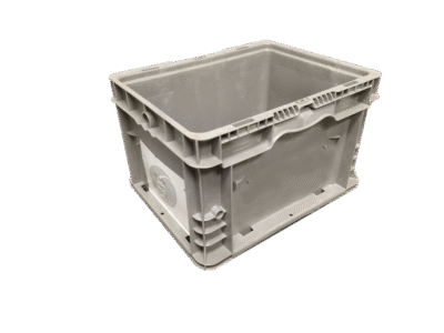 Used HPJ Industries  15" x 12" x 9" Gray Hand Tote Smooth Bottom
