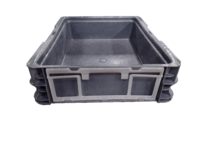 Used HPJ Industries  15" x 12" x 4" Gray Hand Tote Reinforced Bottom