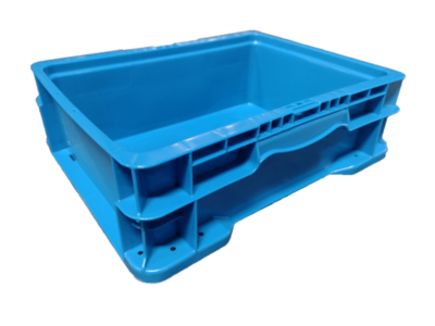 New Monoflo 15" x 12" x 5" Blue Hand Tote Smooth Bottom