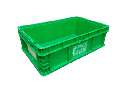 Used HPJ Industries  24" x 15" x 7" Green Hand Tote Smooth Bottom