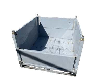 Used HPJ Industries 48" x 45" x 34" Steel Tub 45" Side - 2 Drop Doors