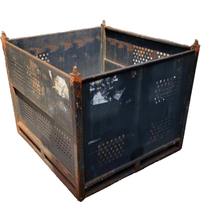 Used HPJ Industries 48" x 45" x 38" Steel Tub 48" Side - 2 Drop Doors