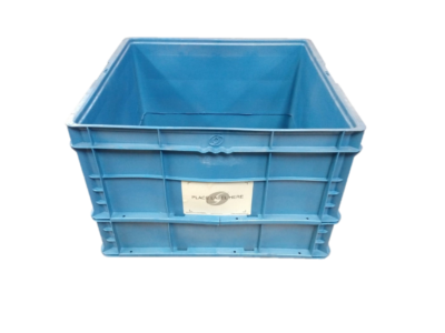 Used HPJ Industries  24" x 22" x 16" Blue Cut/Weld Hand Tote Reinforced Bottom