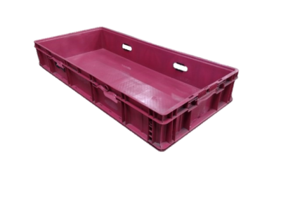 Used HPJ Industries  48" x 22" x 7" Berry Hand Tote Reinforced Bottom With Handholds