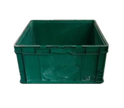 Used HPJ Industries  24" x 22" x 11" Green Hand Tote Reinforced Bottom