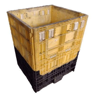 Reconditioned HPJ Industries 30" x 32" x 39" Mixed Color All Good Runner Bulk Container