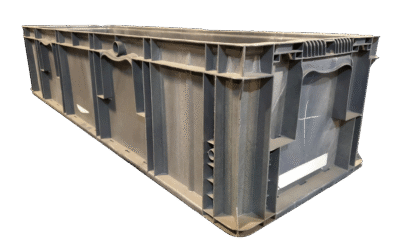 Used HPJ Industries  48" x 15" x 11" Gray Hand Tote Reinforced Bottom