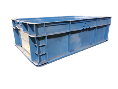 Used HPJ Industries  24" x 15" x 7" Blue Hand Tote Reinforced Bottom