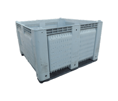 Reconditioned HPJ Industries 48" x 48" x 29" Fixed Wall Bulk Container