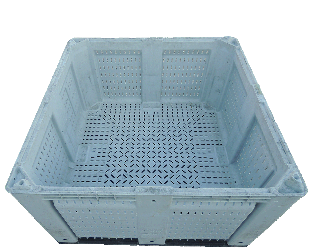 Reconditioned HPJ Industries 48" x 48" x 29" Fixed Wall Bulk Container - Image 2