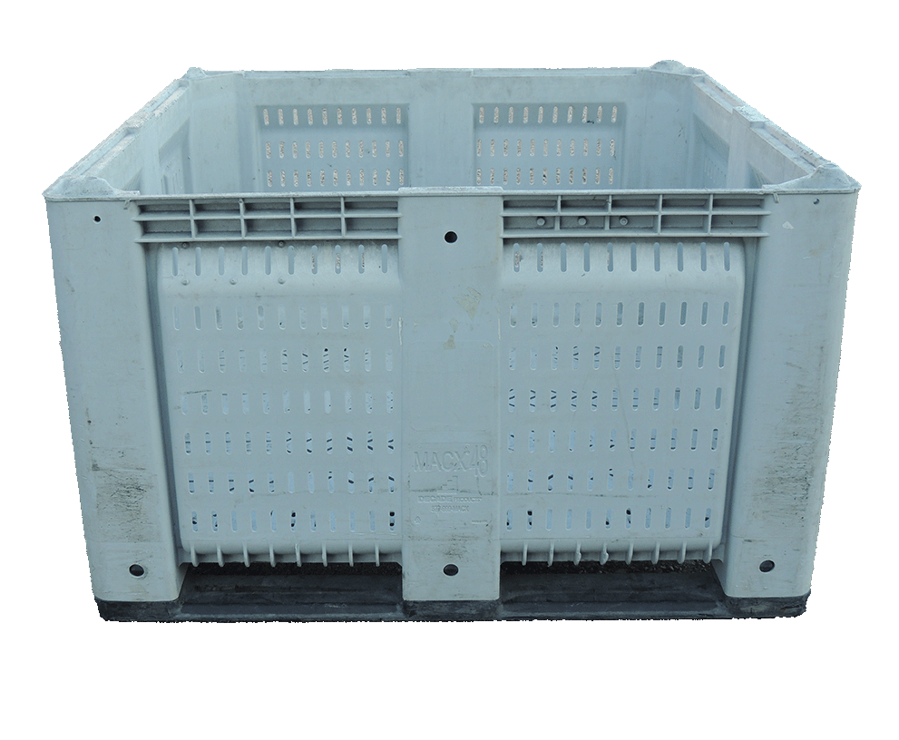 Reconditioned HPJ Industries 48" x 48" x 29" Fixed Wall Bulk Container - Image 3