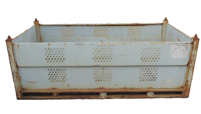 Used HPJ Industries 96" x 54" x 36" Steel Tub 96" Side - 2 Drop Doors