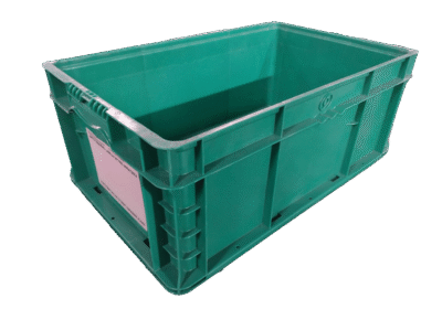 Used HPJ Industries  24" x 15" x 9" Green Hand Tote Reinforced Bottom
