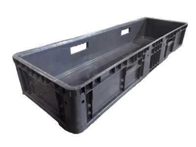 Used HPJ Industries  48" x 15" x 7" Gray Hand Tote Smooth Bottom With Handholds