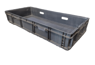 Used HPJ Industries  48" x 22" x 7" Gray Hand Tote Reinforced Bottom With Handholds