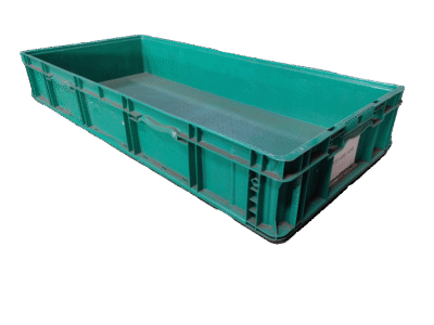 Used HPJ Industries Reconditioned 48" x 22" x 7" Green Hand Tote Reinforced Bottom