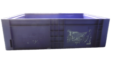 Used HPJ Industries  24" x 15" x 7" Purple Hand Tote Smooth Bottom