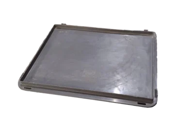Used HPJ Industries 15" x 12" x 0.5" Gray Hand Tote Lid