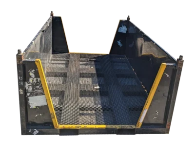 Used HPJ Industries 96" x 62" x 36" Steel Tub Walk Through Opening on 62" Side