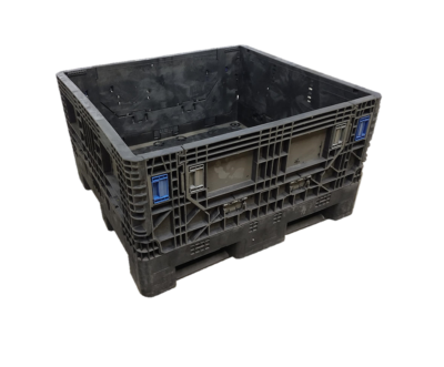 Reconditioned HPJ Industries 45" x 48" x 27" All Black Bulk Container