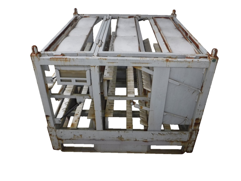 Used HPJ Industries 48" x 45" x 34" Steel Rack 3 Lift Trays Opening on 48" Side - Image 5