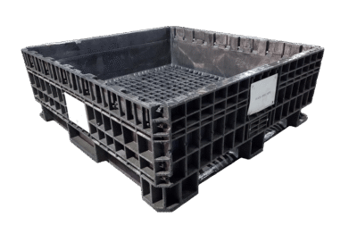 Reconditioned HPJ Industries 45" x 48" x 17" All Black Fixed Wall Bulk Container