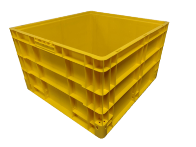 New Schaefer 24" x 22" x 14" Yellow Hand Tote Smooth Bottom