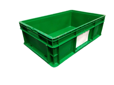 Used HPJ Industries  24" x 15" x 7" Green Hand Tote Reinforced Bottom