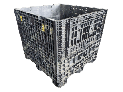 Reconditioned HPJ Industries 45" x 48" x 42" All Black All Good Runner Bulk Container