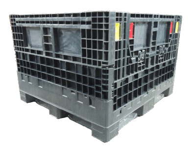 New Monoflo 45" x 48" x 33" All Black Bulk Container<hr />Please Inquire To Receive Current Inventory!