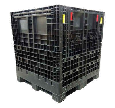 New Monoflo 45" x 48" x 50" All Black Bulk Container