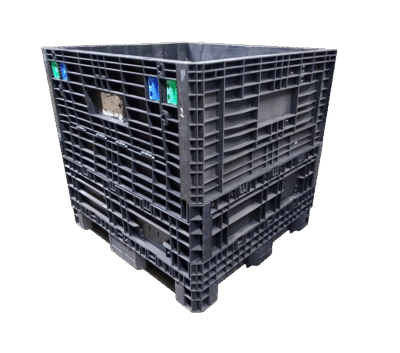 Reconditioned HPJ Industries 45" x 48" x 44" All Black All Good Runner Bulk Container