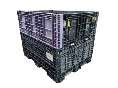 Reconditioned Buckhorn 64" x 48" x 50" Mixed Color Buckhorn/Door 48" Side Bulk Container - 2 Drop Doors