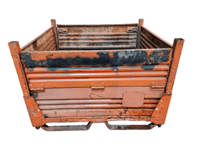 Used HPJ Industries 47.5" x 44.5" x 33" Collapsible Steel Tub 48" Side - 2 Drop Doors