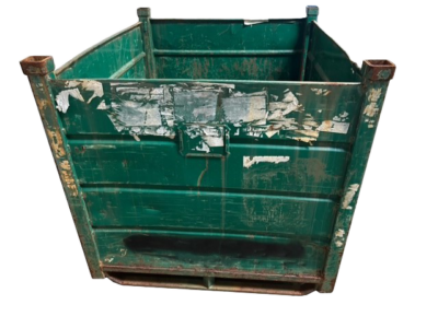 Used HPJ Industries 52" x 44" x 42" Steel Tub 52" Side - 2 Drop Doors