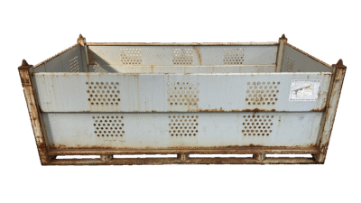 Used HPJ Industries 87" x 36" x 36" Steel Tub  - 4 Drop Doors