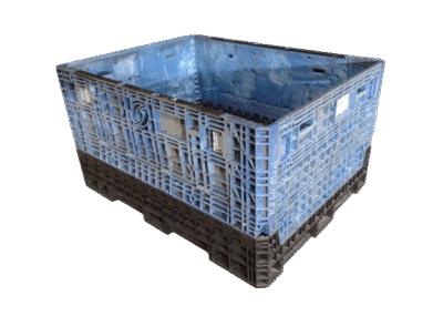 Reconditioned HPJ Industries 62" x 48" x 34" Mixed Color 62" Side Bulk Container - 2 Drop Doors