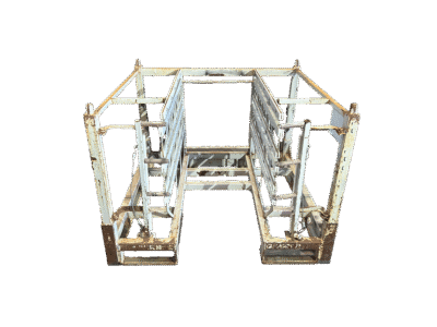 Used HPJ Industries 48" x 45" x 33" Steel Rack Walk In Pick Face 48" Side