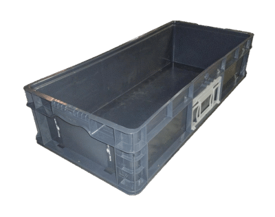 New Orbis  32" x 15" x 7" Gray Hand Tote Smooth Bottom with 2 Kanbans