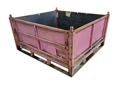 Used HPJ Industries 48" x 45" x 25" Steel Tub 48" Side - 2 Drop Doors