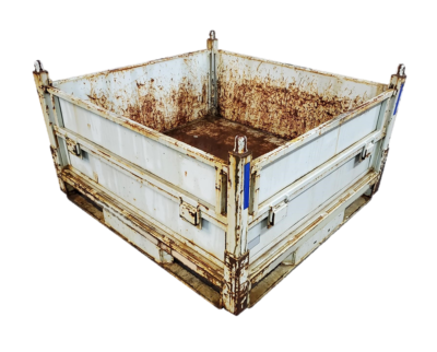 Used HPJ Industries 48" x 45" x 27" Steel Tub  - 2 Drop Doors, One on Each Side