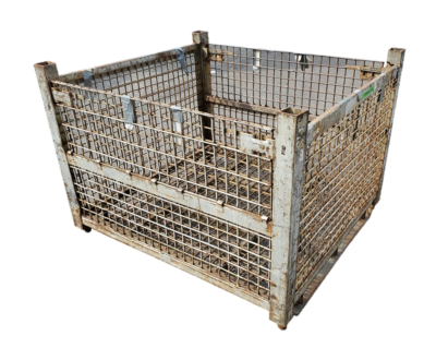 Used HPJ Industries 53" x 48" x 38" Wire Basket 53" Side - 2 Drop Doors